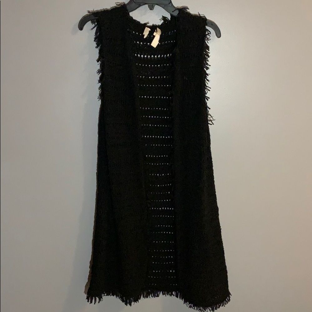 Chico’s Crochet Longline Vest